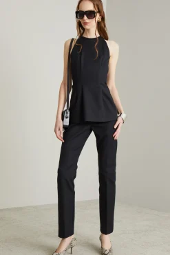 Top in cotone - Nero
