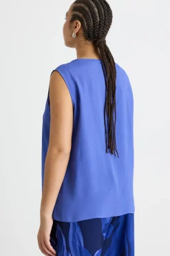 Top in crepe de chine - Bluette