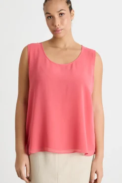 Top in georgette - Rosa