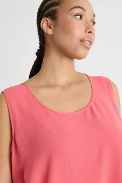 Top in georgette - Rosa