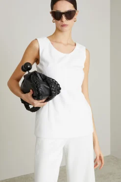 Top in jersey - Bianco