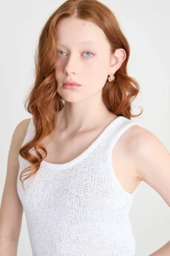 Top in maglia - Bianco