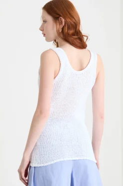 Top in maglia - Bianco