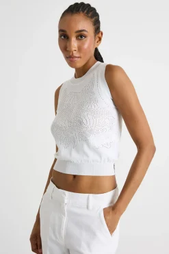 Top in maglia - Bianco