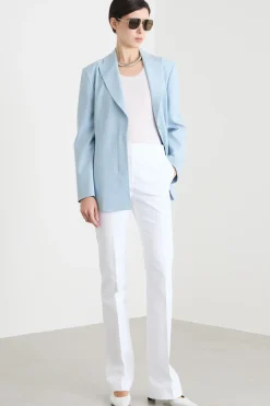 Top in maglia crepe - Bianco