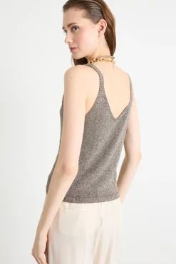 Top in maglia - Grigio