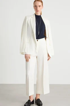 Top in maglia stretch - Blu