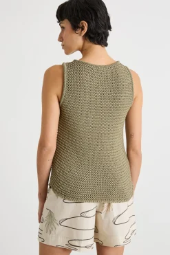 Top in maglia - Verde