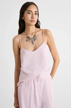 Top in raso - Rosa