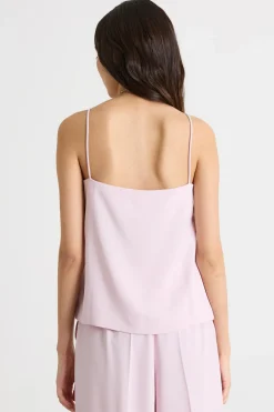 Top in raso - Rosa