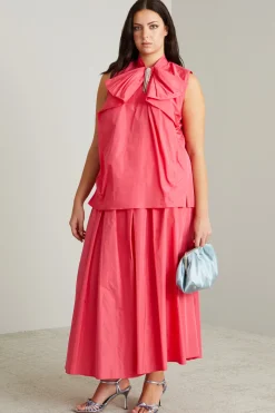 Top in taffettà - Rosa