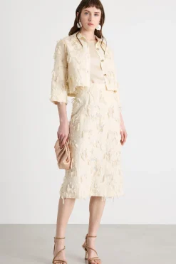 Top in twill - Beige