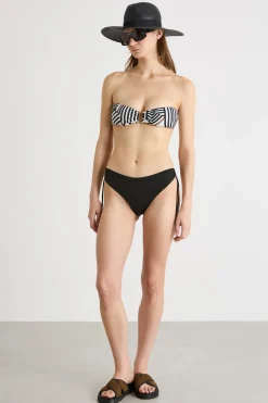 Top mare a fascia - Bianco Nero
