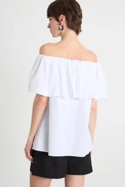 Top off-shoulder - Bianco