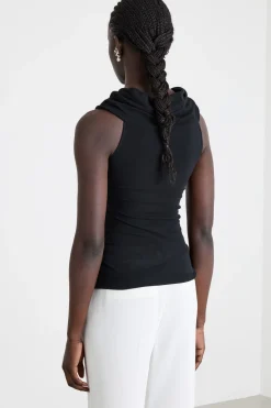 Top off shoulder - Nero