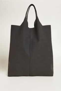 Tote bag con borchie - Nero