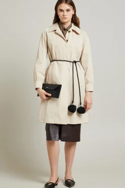Trench con cintura - Beige Chiaro