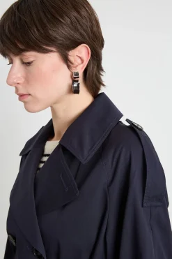 Trench corto - Blu