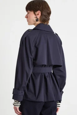 Trench corto - Blu