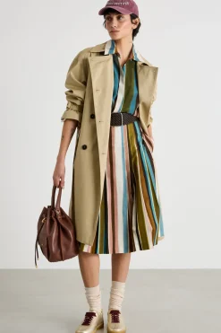 Trench corto doppiopetto - Beige