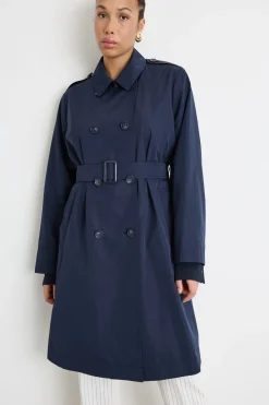 Trench doppiopetto - Blu