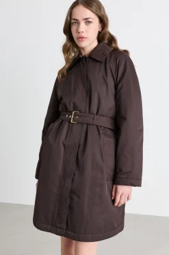 Trench imbottito antigoccia - Marrone