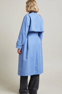 Trench in cotone - Azzurro