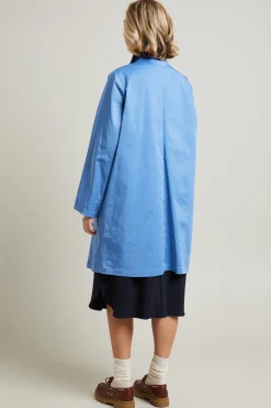 Trench in gabardina - Azzurro
