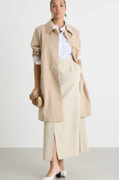 Trench in gabardina - Cammello