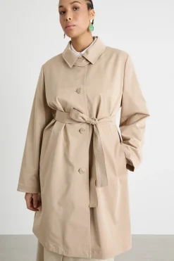 Trench in gabardina - Cammello
