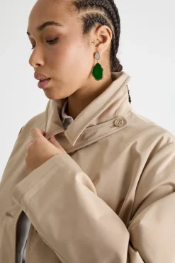 Trench in gabardina - Cammello