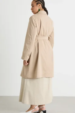 Trench in gabardina - Cammello