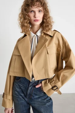 Trench 3-in-1 in gabardina antigoccia - Cammello