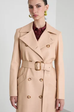 Trench in nappa - Beige