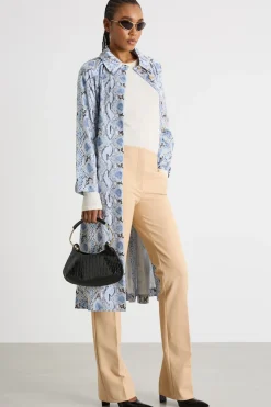 Trench in raso antigoccia - Animalier