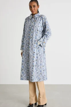Trench in raso antigoccia - Animalier