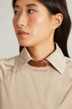 Trench in taffetà antigoccia - Beige