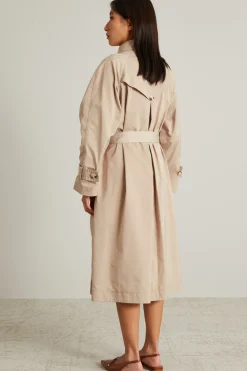 Trench in taffetà antigoccia - Beige