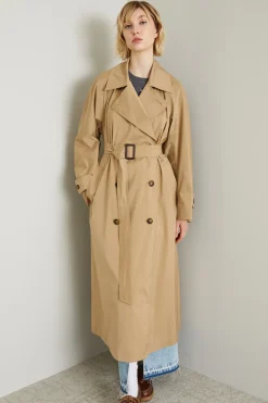 Trench in taffetà leggera - Beige