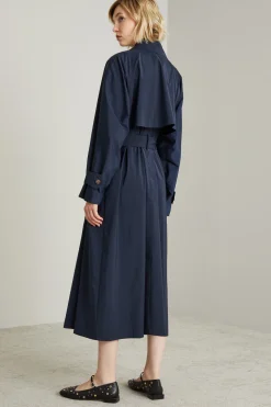 Trench in taffetà leggera - Blu Notte