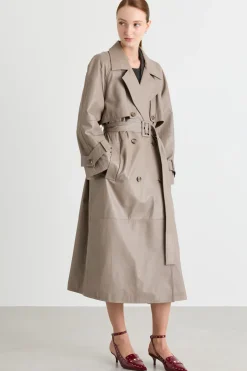 Trench leggermente imbottito - Grigio