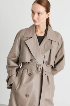 Trench leggermente imbottito - Grigio