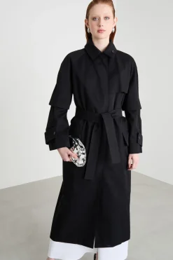 Trench lungo antigoccia - Nero