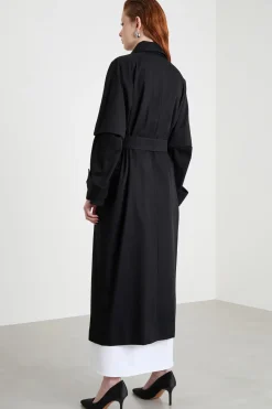 Trench lungo antigoccia - Nero