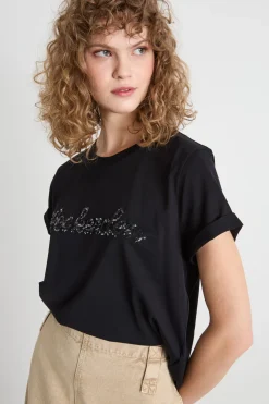 T-shirt a maniche corte - Nero