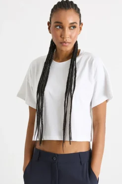 T-shirt boxy - Bianco