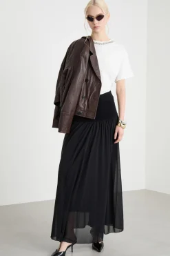 T-shirt boxy con strass - Bianco