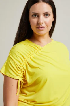 Tshirt con coulisse - Giallo