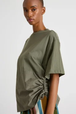 T-shirt con coulisse - Verde