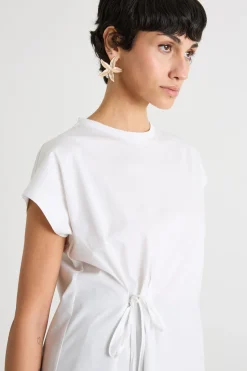 T-shirt con fiocco - Bianco